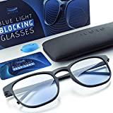 Stylish Blue Light Blocking Glasses For Men, Women and Kids - Can Easily Reduce Computer or Gaming Bluelight Headaches, Along With Blurred Vision, Eye Strain and Dry Eyes w/case