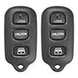 Keyless2Go Replacement for New Keyless Entry Remote Car Key Fob 4 Button FCC HYQ12BBX HYQ12BAN (2 Pack)
