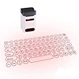Laser Keyboard Projector (English and Taiwanese) - Bluetooth Virtual Keyboard Computer Accessories, Projection Keyboard for iPhone, iPad, Mac, Laser Wireless Keyboard for Android Tablet PC Piano