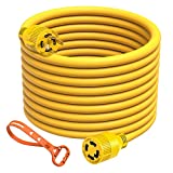 Kohree Nema L14-30 Generator Cord 30 Amp 4 Prong 20FT, Heavy Duty Generator Power Locking Cord for Manual Transfer Switch, Electric Extension Wire 10 Gauge 125/250V, 7500W with Cord Organizer