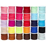 30 Pack Leather Cord Lacing for Jewelry Making, DIY Crafts (5.5 Yards/Spool, 30 Colors)