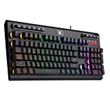 Redragon K511 PRO RGB Gaming Keyboard Wired LED Backlit Programmable Macro Keyboard 104 Keys Quiet Silent Membrane Keyboard for Windows PC Gamer Computer