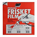 Grafix Extra Frisket Film for Airbrushing, Retouching, Stencils, Rubber Stamping, Watercolors, and Masking 9 x 12, Matte, 6 Pack, Track