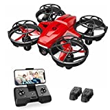 Holy Stone HS420 Mini Drone with HD FPV Camera for Kids Adults Beginners, Pocket RC Quadcopter with 2 Batteries, Toss to Launch, Gesture Selfie, Altitude Hold, Circle Fly, High Speed Rotation