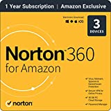 Norton 360 for Amazon, 2023 Ready, Antivirus software for up to 3 Devices with Auto Renewal
