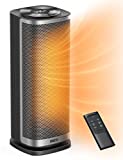 Dreo 2022 Upgraded Oscillating Space Heater, Fast Quiet Portable Heater, with Tip-over & Overheat Protection, Remote, 12H Timer, LED Display, Touch Control, Metal Electric Heater for Office Indoor Use