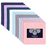16 Count Premium Makeup Remover Cloths- Super Soft Not Wear Skin - 8×8 Inches - Reusable Makeup Remover Cloths - Highly Absorbent Microfiber Coral Velvet Face Towels by BAMBOO QUEEN