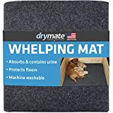 Drymate Whelping Box Liner Mat, Washable and Reusable Dog Puppy Pee Pad - Absorbent/Waterproof/Durable - Can Be Cut to Fit (USA Made) (48' x 50')