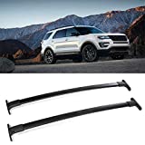 OCPTY Roof Rack Crossbars Cargo Carrier For Ford Explorer 2016-2019 Cross Bar Replacement for Rooftop Cargo Carrier Bag Luggage Kayak Canoe Bike Aluminum - Fits Side Rails Models ONLY