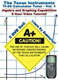 Algebra and Graphing: TI-89 Calculator Tutor: Vol 1