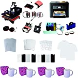 15'x15' 8in1 Professional Sublimation Heat Transfer Machine WF-3720 Printer CISS KIT