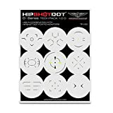 HipShotDot D-Series Tech Pack - Reusable Transparent Aim Sight Assist TV Decals - Gaming Television or Monitor Decal for FPS Video Games Compatible with PC, Xbox & Playstation (1.0 Green)