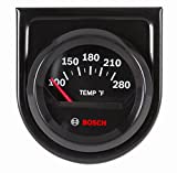 Bosch SP0F000049 Style Line 2' Electrical Water/Oil Temperature Gauge (Black Dial Face, Black Bezel)