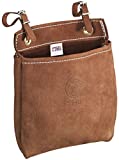 Klein Tools 5146 Tool Bag, Leather Tool Pouch with Adjustable Belt Straps, Durable All-Purpose Electrician Bag Measures 9 x 3 x 8-Inch