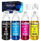 E-Z Ink (TM) Autofill Sublimation Ink 400ML for EcoTank ET2720 ET2750 ET2760 ET-2800 ET-2803 ET-2850 ET-3850 ET-3830 ET4700 ET-4760 ET-4800 ET-4850 ET15000 WF7820 WF2750 Printer (ICC-Free/Anti-UV)