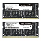 TEAMGROUP Elite DDR4 32GB Kit (2 x 16GB) 2400MHz PC4-19200 CL16 Unbuffered Non-ECC 1.2V SODIMM 260-Pin Laptop Notebook PC Computer Memory Module Ram Upgrade - TED432G2400C16DC-S01