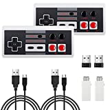 2 Pack Wireless Controller, AGPTEK Classic Controller Wireless for Nintendo Classic Mini Edition and PC,No-Wired Gamepad Joypad Support Windows