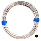 18 Gauge, 925 Sterling Silver Wire (Round) Half Hard Made in USA - 5FT by CRAFT WIRE