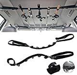 Gudoread Car Fishing Rod Holder - Adjustable Fishing Rod Rack for Truck,SUV and Van（2 Strap）