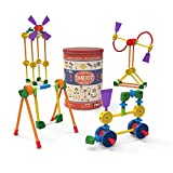 K'NEX TINKERTOY - Retro Building Tin - 100 Parts - Collectible Tin - Ages 3+