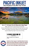 8.5x11 25- Sheets Fine Art Watercolor - A Matte Finish Inkjet Paper – Professional Grade Bright White Paper 18mil for Fine Photography and Art