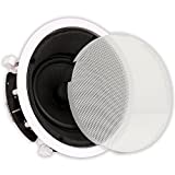 Theater Solutions TS65A in Ceiling 6.5' Angled Speaker Home Theater Surround Sound, White