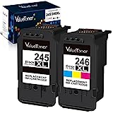 Valuetoner Ink Cartridges Replacement for Canon Ink Cartridges 245 and 246 Pg-245Xl Cl-246Xl PG-243 CL-244 Compatible with TR4520 MX492 MX490 MG2420 MG2520 MG2522 MG2920 MG2922 MG3022 MG3029 (2-Pack)