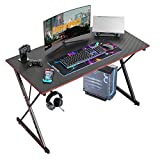 DESINO Gaming Desk 40 Inch PC Computer Desk, Home Office Desk Table Gamer Workstation, Simple Game Table, Black