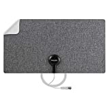 Philips Ultra-Thin Fabric HD TV Antenna, Reversible Dark Gray Fabric White Design, Supports 4K 1080P VHF UHF, Long Range Indoor Digital HDTV Antenna, Smart TV Compatible, SDV3219N/27
