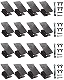 Hurricane Window Board-Up Clips Stainless Steel Universal and Reusable Hurricane Storm Plywood Clips for Windows with Door Handles and Screws 1/2 inch 16 Pack (1/2')