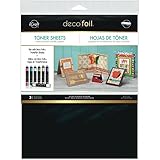 iCraft 3377 Deco Foil Toner Sheets, 8.5 Inches x 11 Inches, Black