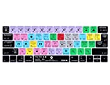 XSKN Adobe After Effects English Shortcut Silicone Keyboard Skin Cover Compatible Touch Bar MacBook Pro 13 (A1706, A1989) & MacBook Pro 15 (A1707, A1990), US EU Layout