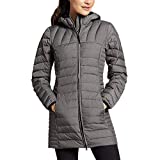 Eddie Bauer Women's Astoria Hooded Down Parka, Dk Charcoal Htr Small