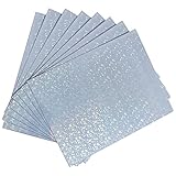 Holographic Printable Sticker Paper for Ink jet & Laser Printer, 20 Sheets Vinyl Sticker Printable Paper, Waterproof Glossy Sticker Paper Dries Quickly - 8.5 x 11 Inch, Star