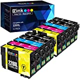 E-Z Ink (TM) Remanufactured Ink Cartridge Replacement for Epson 220 XL 220XL T220XL to use with WF-2760 WF-2750 WF-2630 WF-2650 WF-2660 XP-320 XP-420 XP-424(4 Black, 2 Cyan, 2 Magenta, 2 Yellow)10Pack