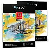 Watercolor Paper Watercolor Pad Large Size Pack of 2, Acid Free Paper,140lb (300gsm) Artist Drawing Pad Cold-Pressed Double Sided for Watercolors Painting (Pack of 2 (11'x14'))