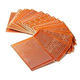 HiLetgo 20pcs 5x7cm Bakelite DIY Prototype Board PCB 5 * 7cm Universal Breadboard Test Prototype Boards High Quality for Arduino DIY Electronics Experiments