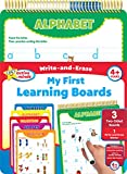 Active Minds - Write-and-Erase - Wipe Clean Learning Boards Ages 4+ - Math, Numbers, Addition, Alphabet, Shapes, and Drawing Activity Workbook - Great for Preschool and Kindergarten
