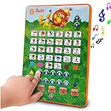 Just Smarty Alphabet Tablet to Learn Letters, ABC, Numbers, Shapes, Colors, Music & Words, Interactive Toddler Learning & Education Toys for Kids - Gifts for Age 3 4 5 Year Old Boys and Girls
