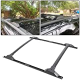 ECOTRIC Roof Rack Set Cross Bars & Side Rail Compatible with 2009-2017 Chevy Chevrolet Traverse Factory Style Aluminum Replacement for 19244268 Crossbars Cargo Racks Rooftop Luggage Carrier