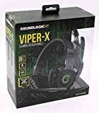 Headphones PC Gaming Stereo World of Warcraft Fortnite Diablo League of Legends Laptop Mac Headset w/Mic LED Lights 6.5ft Cord Padded Headband Earcups Video Games (Viper-X Gaming Headset)