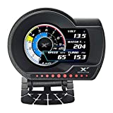 Lufi-Xf Multifunctional Obd2 Gauge, Heads Up Display, Obd2 Scanning Tool Combination Meter