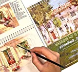 Watercolor Trip to France, Insparea Watercolor Painting Book on Fabriano Paper, Sketchbook with 16 Different Urban Landscape Coloring Tutorial for Adults Gift for Artist