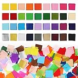 5400 Pcs 1 Inch Tissue Paper Squares, 36 Assorted Colored Tissue Paper for Crafts, Art Rainbow Tissue Paper Bulk for Art Projects, Collage, Suncatchers, Scrapbooking - Non Bleeding