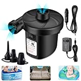 Electric Air Pump for Inflatable, Air Mattress Pump, Quick Fill Inflator Deflator Air Pump Perfect for Outdoor Camping Inflatable Boat Blow Up Pool Water Toy Car Air Bed