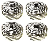 Siding Nails 1-1/4-Inch x .092-Inch, 15-Degree Collated Wire Coil, Full RoundHead, Ring Shank, Hot-Dipped Galvanized, 1600 Count for Rough Nailing of Lathing and Sheathing Materials by BOOTOP