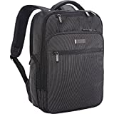 Kenneth Cole Reaction Manhattan Commuter Slim Backpack 16' Laptop Computer & Tablet Travel, Business, Work, School Bookbag, Charcoal Polyester