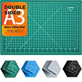 18' x 12' Self Healing Sewing Mat, Idemeet Rotary Cutting Mat for Craft, 5-Ply Blade Table Protecter Cut Board for Handcraft Project, A3, Green
