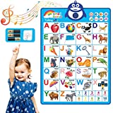Gifted Genius Electronic Interactive Alphabet Wall Chart, Talking ABC & 123s & Music Poster, Best Educational Toy for Toddler. Kids Fun Learning at Daycare, Preschool, Kindergarten for Boys & Girls