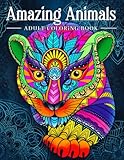 Amazing Animals: Adult Coloring Book, Stress Relieving Mandala Animal Designs